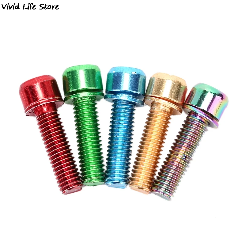 6pcs Stainless Steel Screws Bolts With Washer M5*18mm For Bike Bicycle