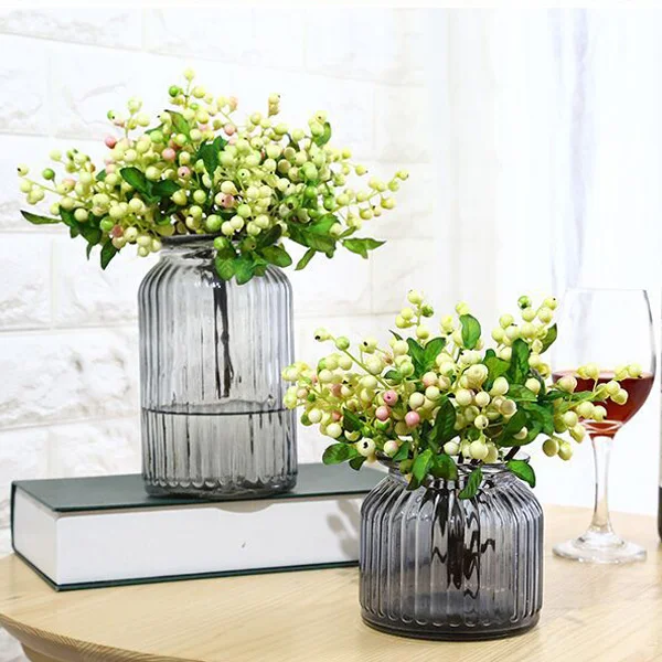 Искусственное Моделирование, Ягодный цветок, растение, букет, украшение для дома, свадьбы, вечеринки, S55