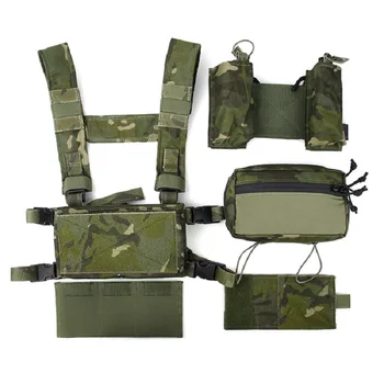 

Outdoor Hunting Tactical SS Chest Hanging Combination Vest Modular Chest Rack Set TMC3115-MTP