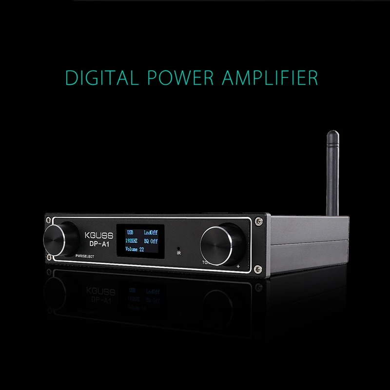 ABKK-Kguss Dp-A1 Hifi Цифровой усилитель звука Bluetooth Csr64215 Bluetooth 4,2/Usb/волокно/коаксиальный/Aux вход 24 бит 192 кГц 120 Вт X 2 Ap