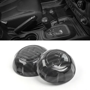 

2pcs Gear cover For Jeep Wrangler JK 2011-2017 Shift Knob Trim Decor ABS