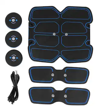 

Nose Shaper Care Abdominal Muscle Stimulator EMS Fitness Training Muscles Massage Sticker Blue Rechargeable Waist Belt
