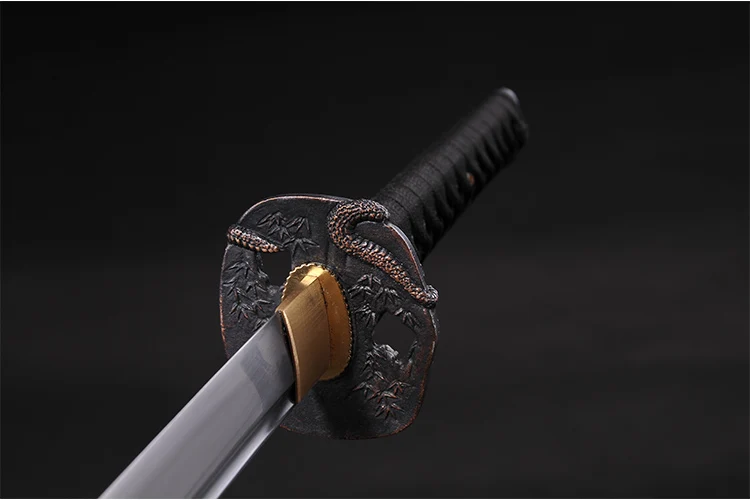 Ninja samurai katana real sword high carbon steel sharpness wooden sheath full tang swords Dragon Guard
