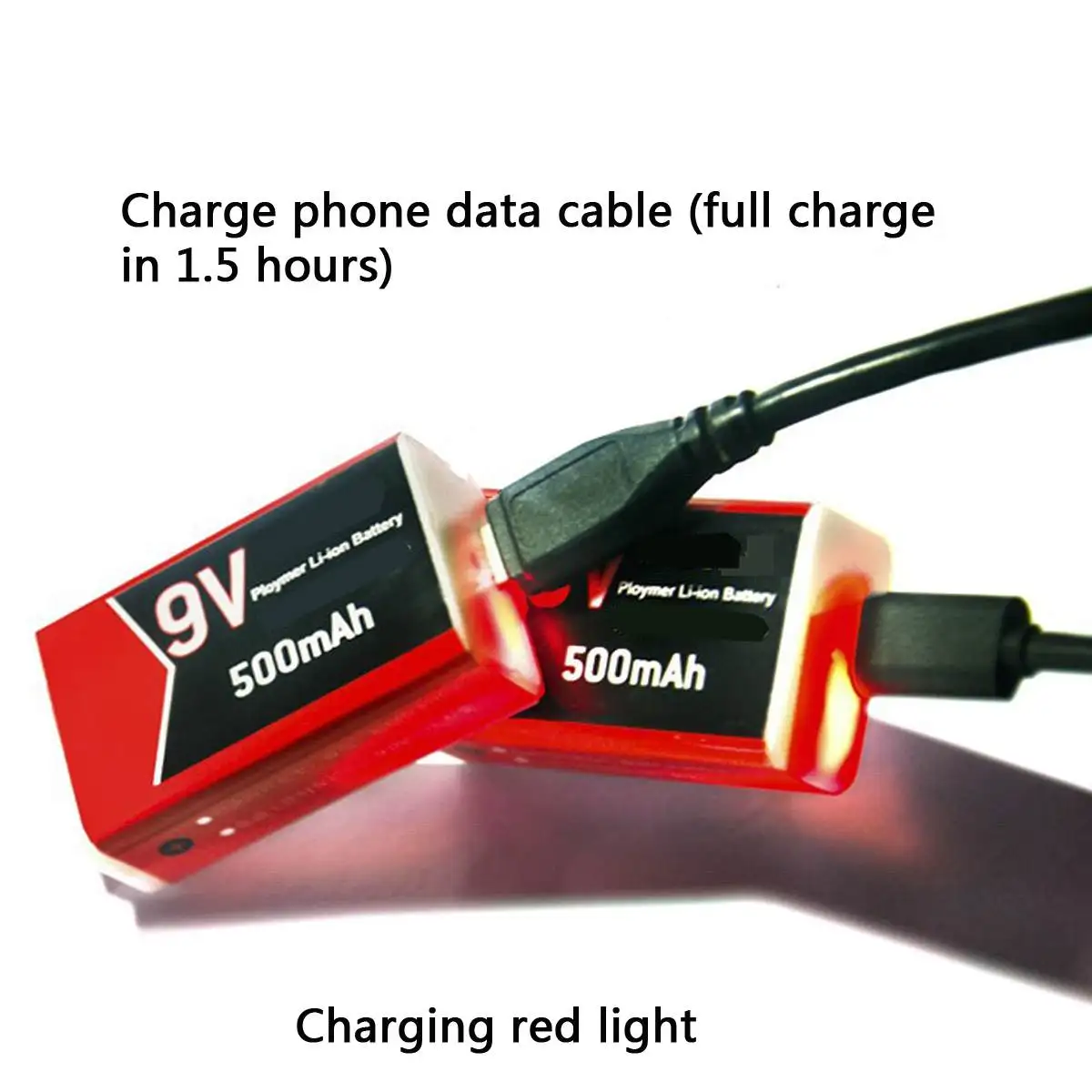 KINCO 9V 500mAh литий-полимерная USB батарея перезаряжаемая литиевая батарея для мультиметра игрушечный микрофон Пульт дистанционного управления