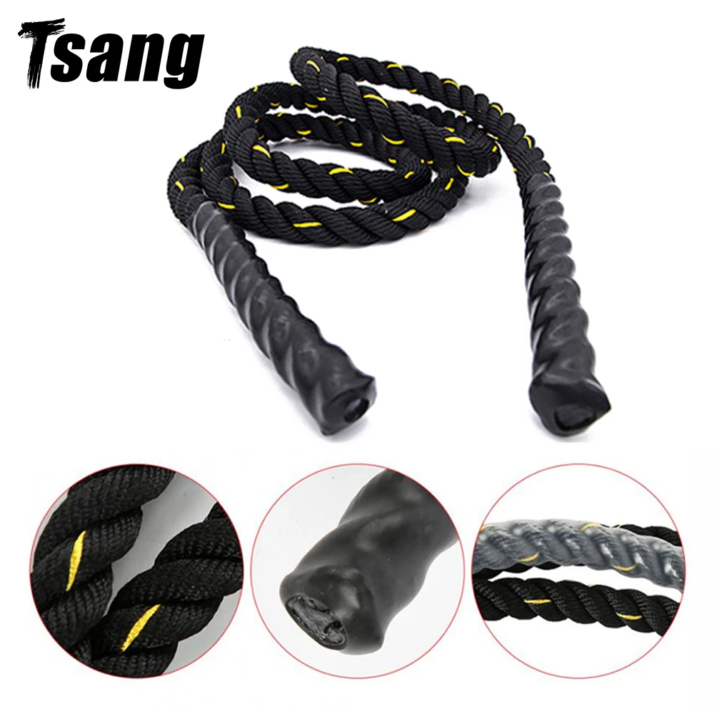 Тяжелая Скакалка для фитнеса Tsang Утяжеленная боевых действий скакалки 2 8 м x 25 мм