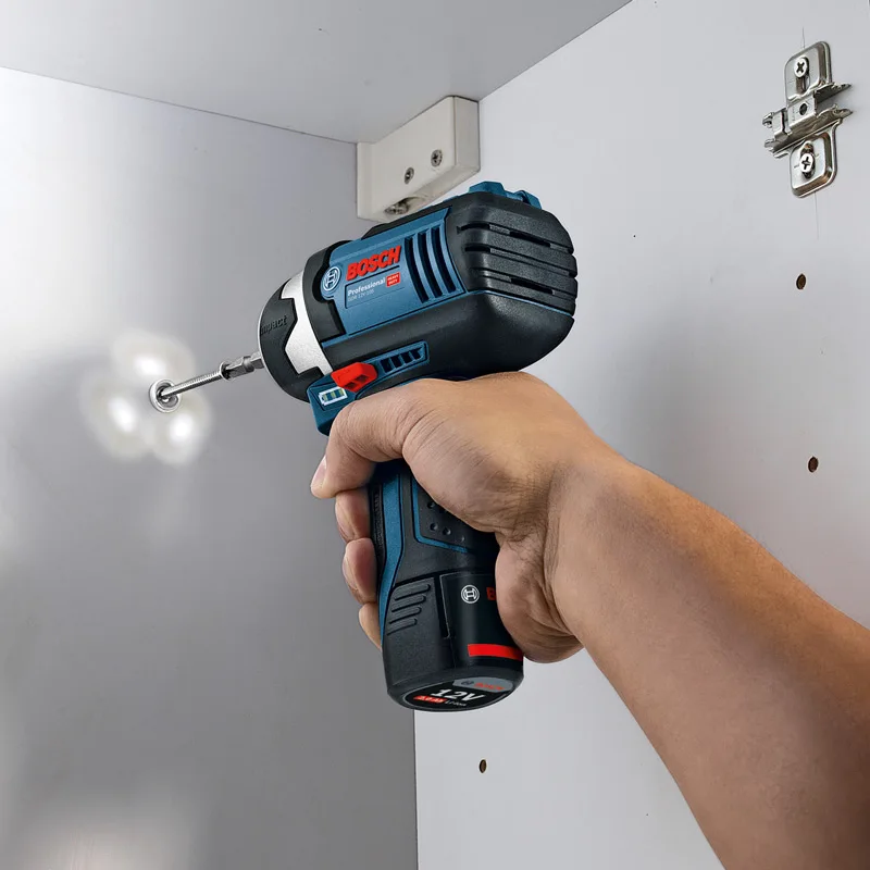 Bosch GDR 12 LI 12V (2x2 0 Ah батареи) Беспроводная электрическая отвертка ударный драйвер