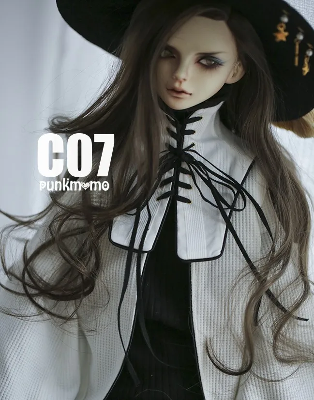 Кукла BJD парик длинные вьющиеся волосы золото/серебро/коричневый 1/3 MDD дядюшка 21,5-22,5 см Высокое качество мохер парик кукла аксессуары