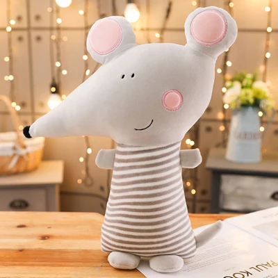 Mouse Мультяшная мышка, плюшевая игрушка, чучело, лиса, кукла, игрушки, креативный носорог, плюшевая подушка, детская игрушка, подарок для девочек - Цвет: Mouse