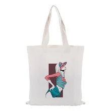 Крутой холст вместительная сумка для покупок сумка на заказ Печать текстовый логотип DIY ежедневное использование эко экологическая многоразовая утилизация