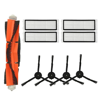 

2 Main Brushes, 4 Hepa Filters, 4 Black Side Brushes for Xiaomi Roborock S50 S51 S55 E35 Robot Vacuum Cleaner Parts