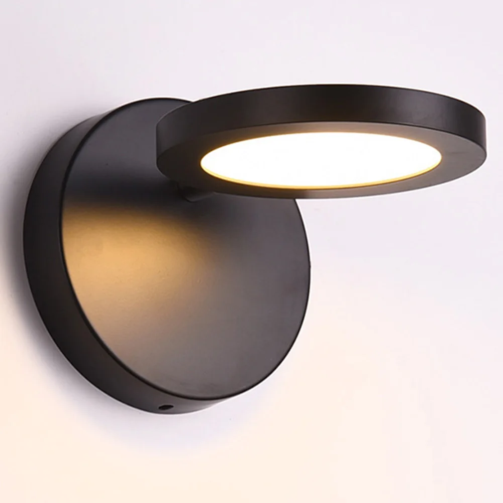 

LED Wall Light Stairway Modern Simple 180 Degrees Rotation Button Switch Bedroom Bedside Home Decor Sconce Lamp Hallway