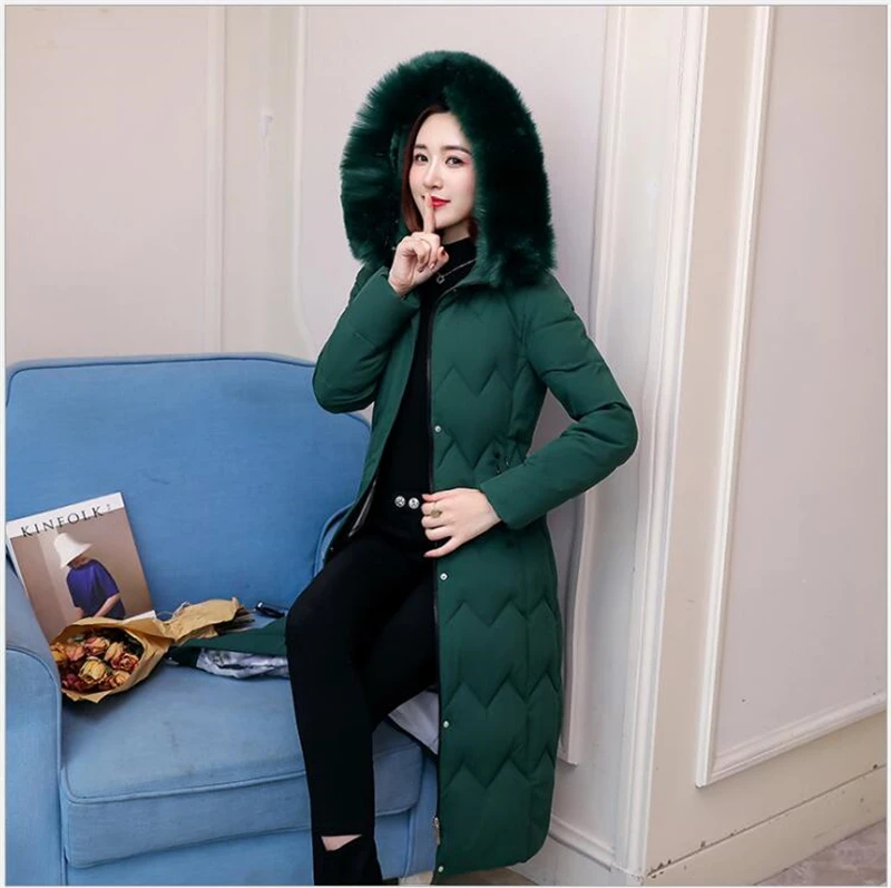 Новинка, большие размеры, 5XL, женские парки, толстая длинная теплая зимняя куртка с капюшоном, Женская однотонная женская парка, Casaco Feminina Inverno 321