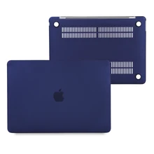 Матовый однотонный прорезиненный Жесткий Чехол для Apple Macbook Air Pro retina Touch Bar 11 12 13 15 16 дюймов чехол для ноутбука