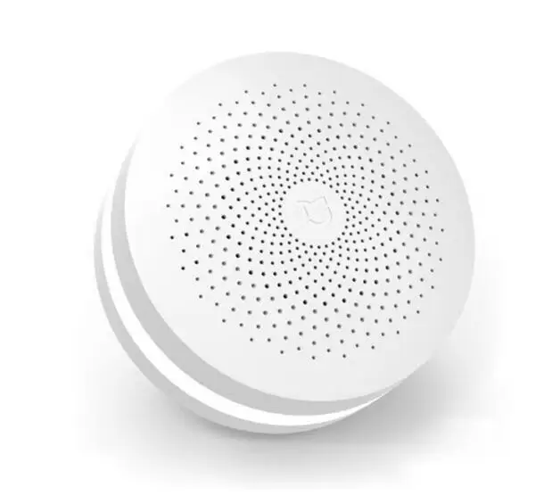 only gateway Новинка, Xiaomi Mijia, многофункциональный шлюз, 2 хаба, сигнализация, интеллектуальная, онлайн радио, Ночной светильник, звонок, умный дом, концентратор - Цвет: only gateway