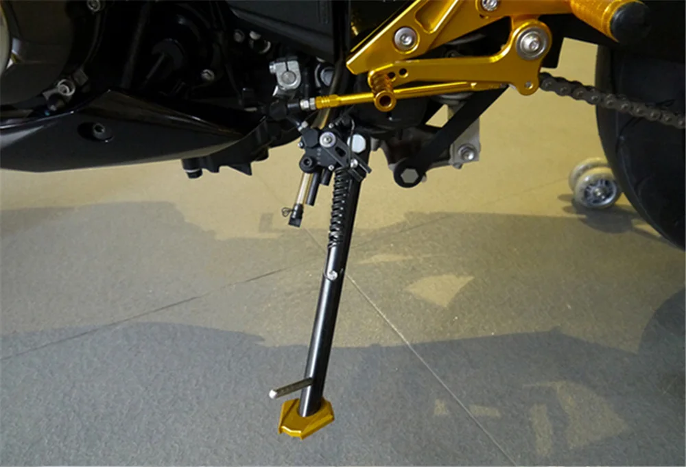 Z800 CNC подножка боковая подставка удлинитель опорная пластина с рамкой для KAWASAKI Z 800 2013 аксессуары