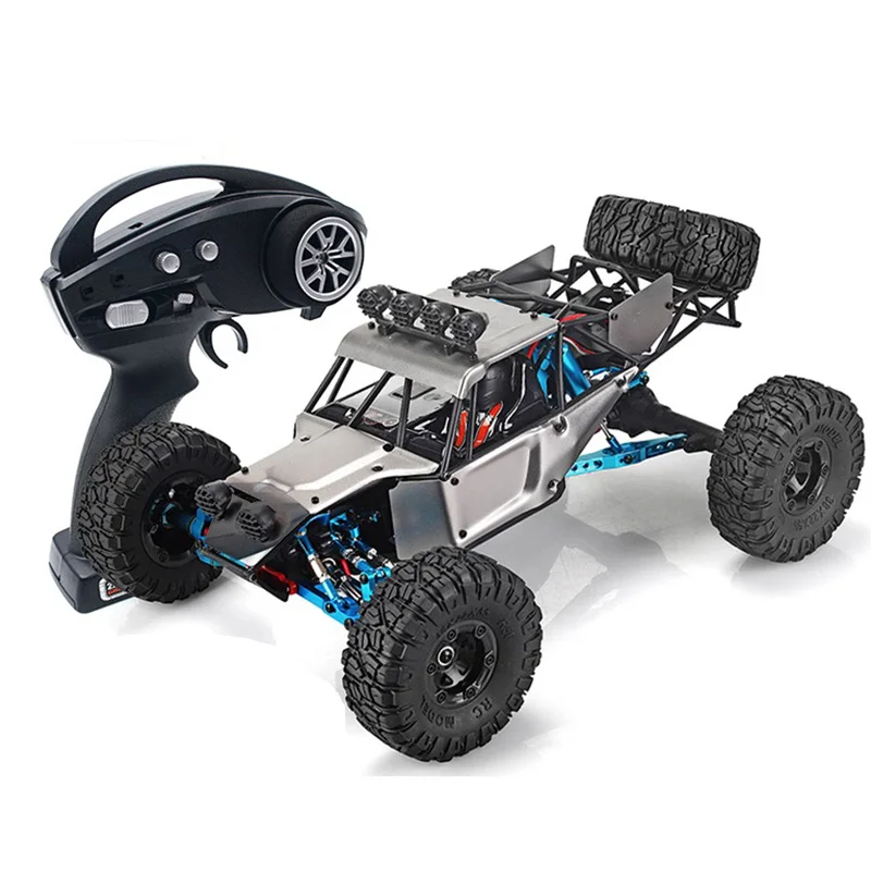 Grey Metal Радиоуправляемый автомобиль Fy-03H RTR 2,4G 4WD 4 канала 4X4 70 км/ч Радиоуправляемый автомобиль пустынный грузовик бесщеточный для WLtoys 12428 12423 с европейской вилкой - Цвет: Grey Metal