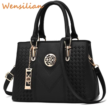 

Top-handle Leather Bags Handbags Sling Women Embroidery Crossbody Shoulder Bags Ladies Fashion Elegance Designer Sac A Main Femm