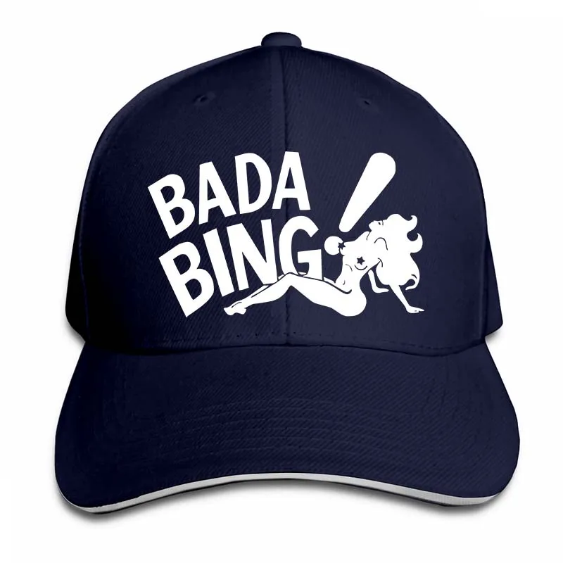 Bada Bing The Sopranoss Bada Bing The Sopranos, Подарочная бейсболка для мужчин и женщин, кепки для водителя грузовика, модная Регулируемая Кепка - Цвет: 2-Navy