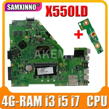 

Akemy X550LD Laptop motherboard for ASUS X550L X550LD X550LC X550LN X550LB original mainboard 4G-RAM i3 i5 i7 2G graphics card