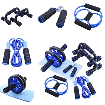 

Fitness Exercise Set Of Multi-Functional Muscle Yoga Training Rope Jump Rope Strength Training Abdominal Muscle Wheel&Hand Grip