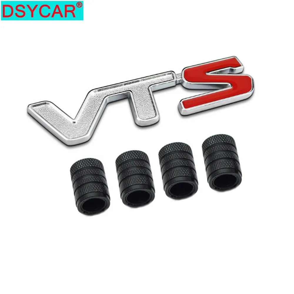 DSYCAR 3D металлическая VTS логотип Автомобильная наклейка с эмблемой значком + 4 шт