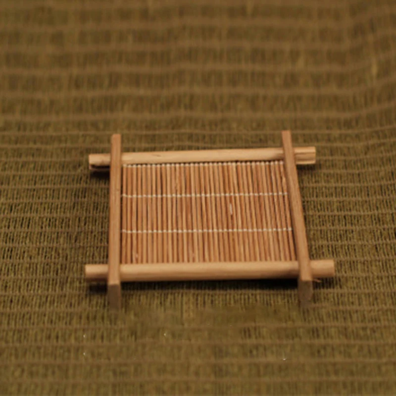 Обеденный стол квадратный коврик для чашки Натуральный Бамбуковый держатель