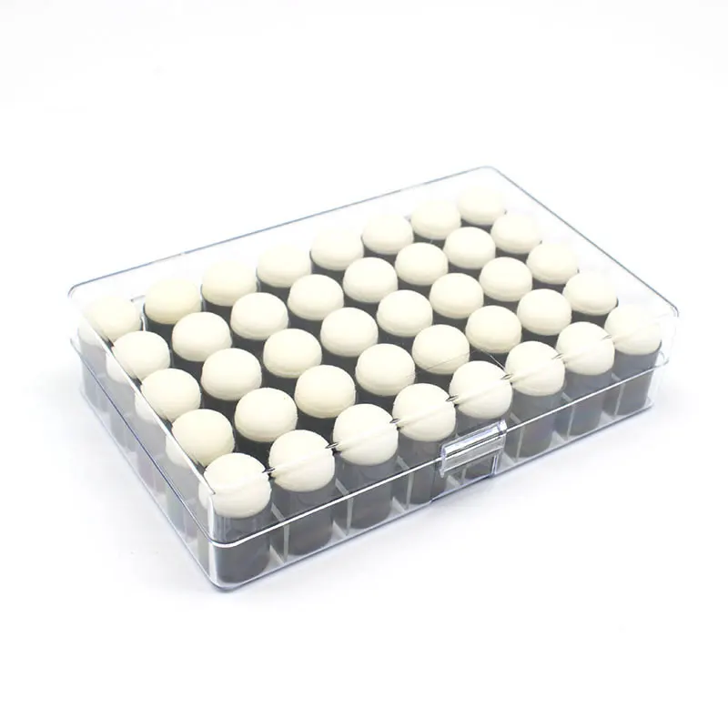 Empty 40 Grids Fixed Plastic Transparent Storage Organizer Case For Finger Sponge Daubers