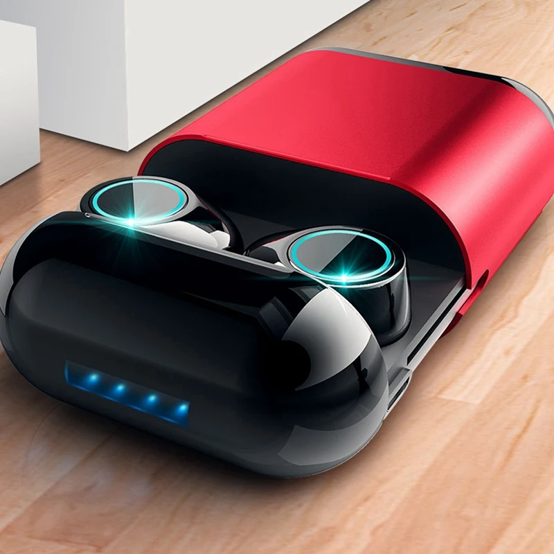 Twsbluetooth гарнитура беспроводная Bluetooth гарнитура стерео с микрофоном и чехол для переноски