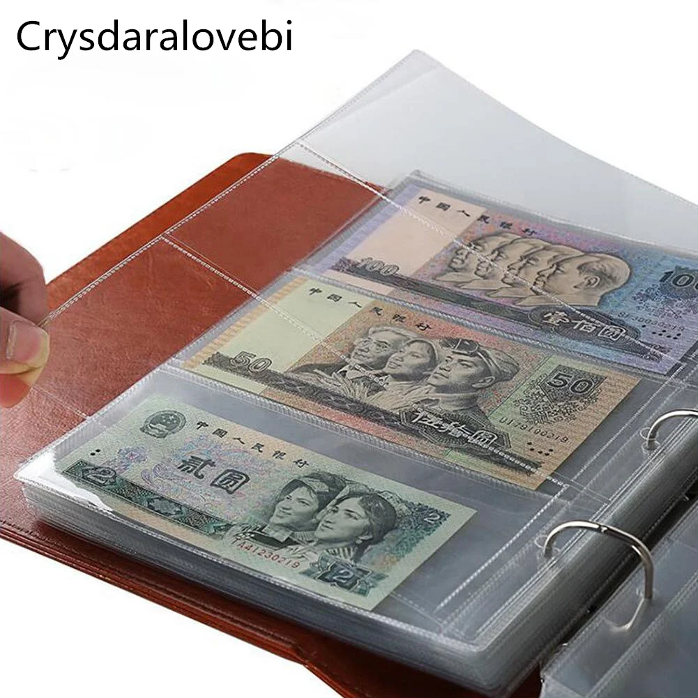 10 Fogli Porta Monete Con 20 Tasche Ciascuno, In PVC Trasparente Per Monete Fino A 50 Mm