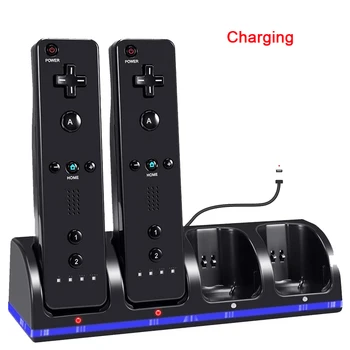 

Charger For Wii-Battery Dock Stand Remote Control Rechargeable Batteries Switch Remote Controller For Joystick Game Accessory