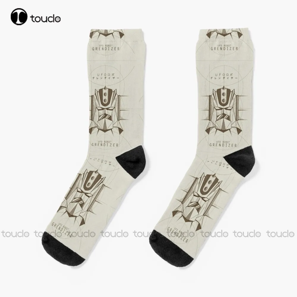 

076 Project Grendizer Socks Sports Socks Personalized Custom Unisex Adult Teen Youth Socks 360° Digital Print Christmas Gift
