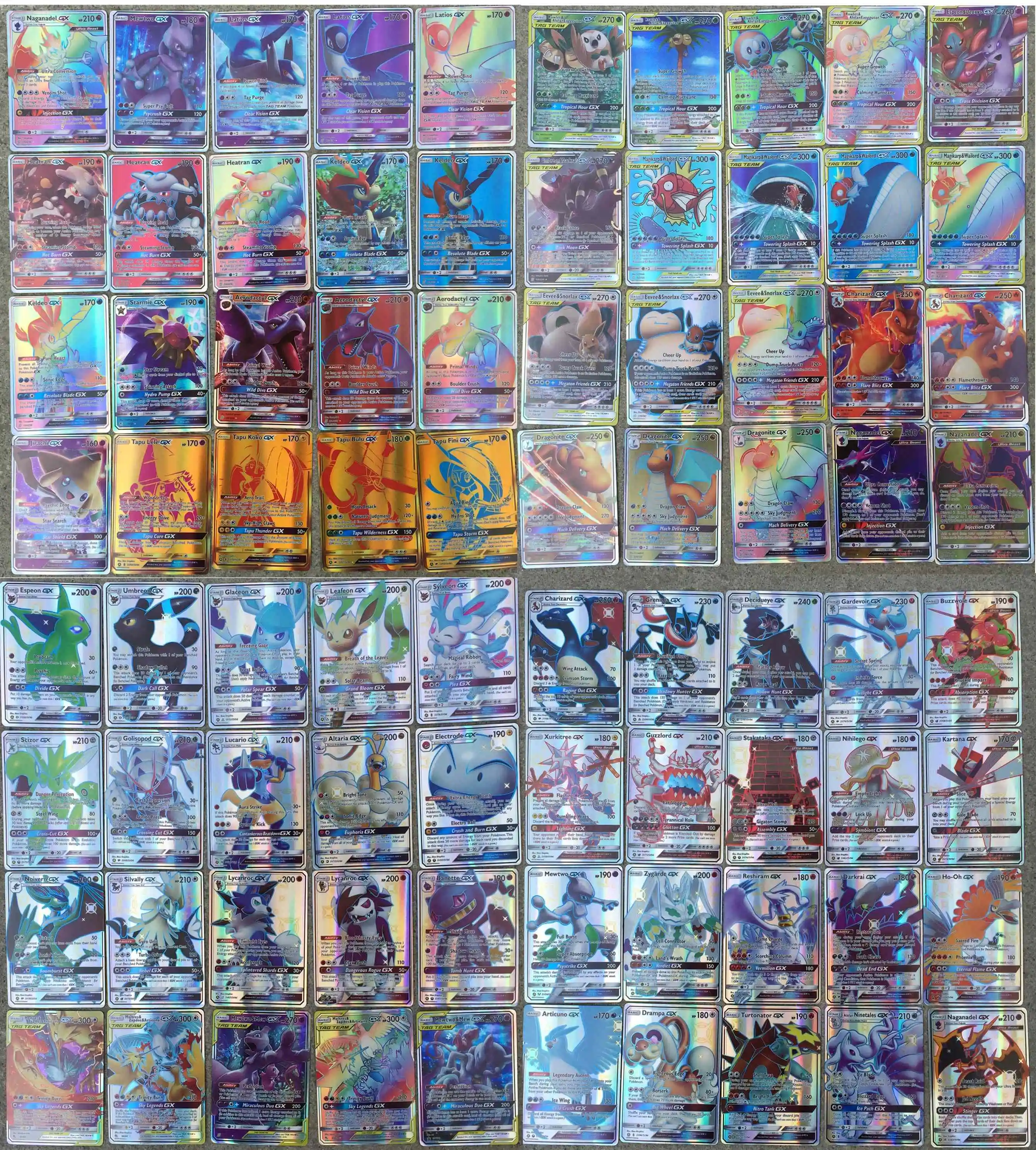 100N Cards Новая карта 100N/M 120C/D 200B шт. 40 команда+ 60GX ультра зверь TCG блестящие карты игра битва торговая игра для детей игрушки Рождество - Цвет: 100N Cards