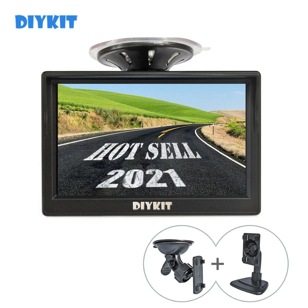 Diykit 800 X 480 5 Tft Lcd Display Hd Car Monitor Rear View Monitor With Suction Cup And Free Bracket For Mpv Suv Horse Lorry Cup Wing Monitor Posmonitor View Aliexpress