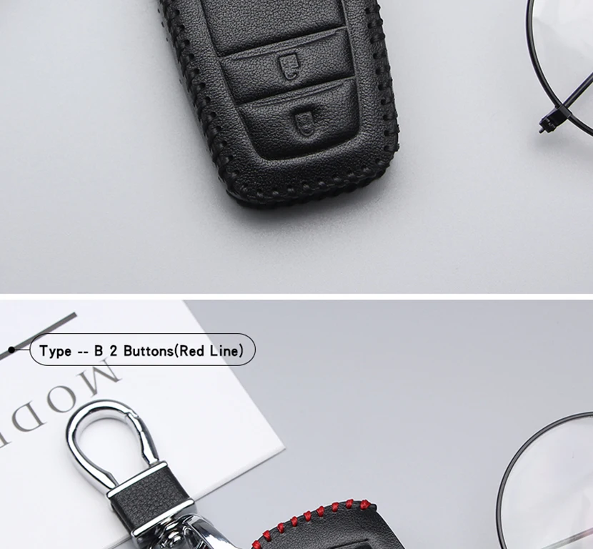 Кожаный чехол для ключей автомобиля для Toyota Auris Chr Hilux Vitz Aygo Prado Aqua Verso Crown 86 Camry Rav4 брелок аксессуары