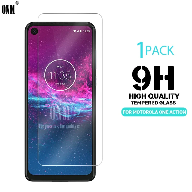 Закаленное стекло для Motorola One защитное 2.5D 9H защитная пленка|Защитные стёкла и