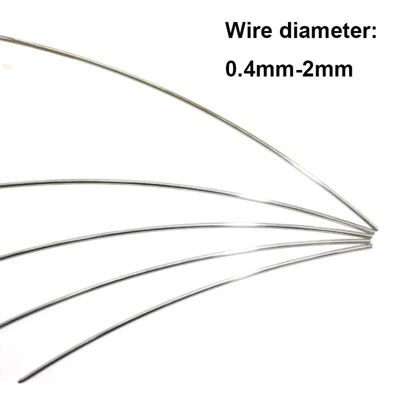 1/2/3/4/5Meters A2/304 Stainless Steel Spring Steel Wire CS 0.4/0.5/0.6