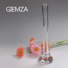 GIEMZA стеклянная высокая ваза прозрачная гидропонная воздушная растение 1 шт. цилиндрическая трубка круглый высокий цветок вазы Чистый инструмент для дома