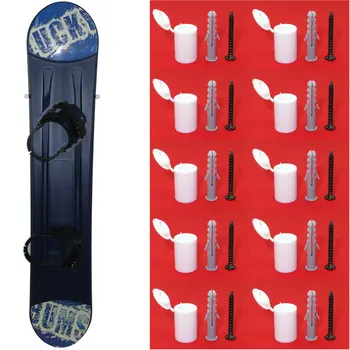 

Snowboard Wall Mount Snowboard Wall Mount Hanger Display Storage Rack w/Screw 10/Pk