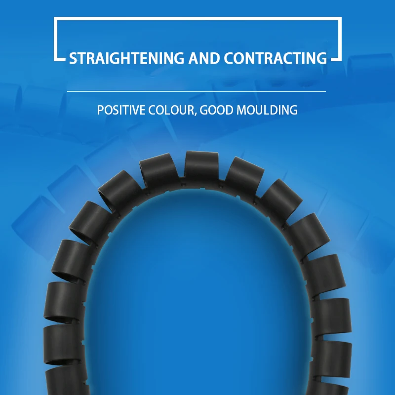 16/22 мм кабель провод ремешок для проводов 5 м спирально Трубочная устройство для сматывания шнура питания шнур протектор гибкий Управление проволочная труба-органайзер с зажимом