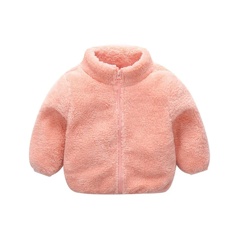 Детская теплая одежда для мальчиков и девочек симпатичное однотонное пальто с капюшоном, куртка модная верхняя одежда, новинка года, пальто для малышей осенне-зимние куртки для младенцев