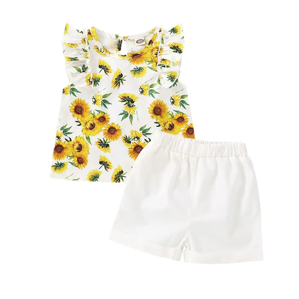 Summer Mama's Dress Mother Kid Girls Sun Flower Family Matching Outfits