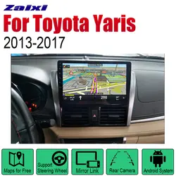 ZaiXi Android автомобильный Радио Стерео gps навигация для Toyota Yaris 2013 ~ 2017 Bluetooth wifi 2din автомобильный Радио стерео Мультимедиа Плеер