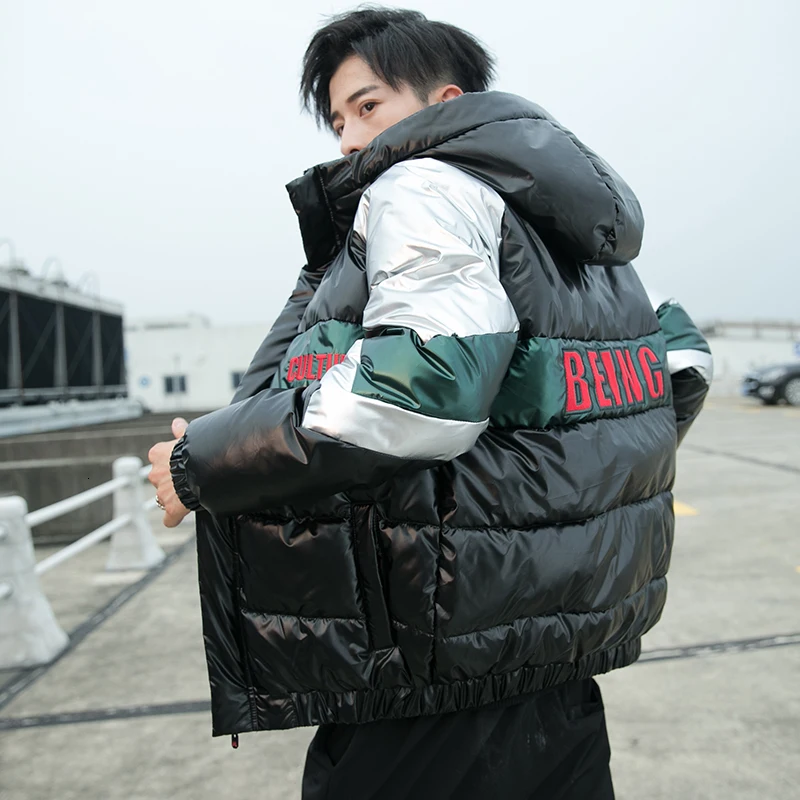 2019 UYUK Winter Coat Men Fashion Korean Casual Street Style Youth Bright Face Hoodie Men's Cotton Jacket Homme Masculino 2019 UYUK Winter Coat Men Fashion Korean Casual Street Style Youth Bright Face Hoodie Men's Cotton Jacket Homme Masculino