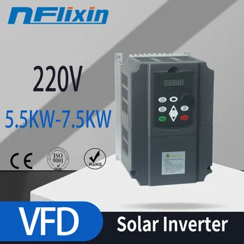 

NFSolar VFD Vector Control frequency converterDC 200V-400V to Three-phase 220V 5.5kw/7.5kw solar pump inverter with MPPT control