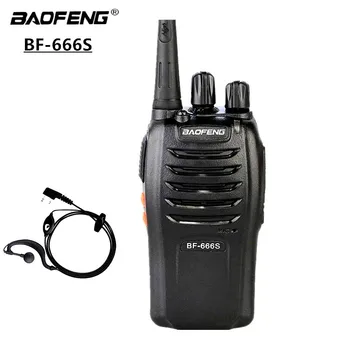 

2 pcs BAOFENG BF-666S Walkie Talkie Portable Two Way Car Radio Station 16CH Transmitter Transceiver for Hunting 400-470MHz 3-5Km