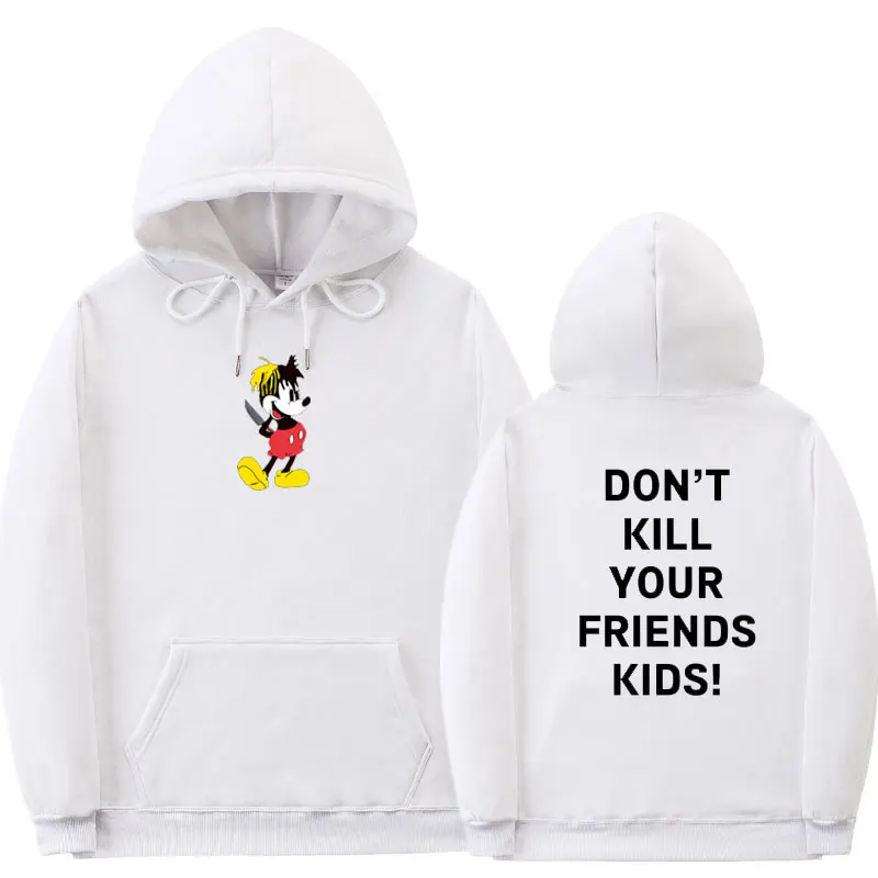 Xxxtentacionラッパーパーカーミッキーない殺すfriend S子供ファッションカジュアルプリントパーカートレーナーパーカー男性白 パーカー スウェット Aliexpress