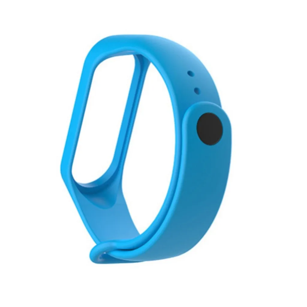 Смарт-часы дышащий силикон Young Band для Xiaomi Mi Band 4/3 сплошной цвет ремешок с круглой обратной пряжкой аксессуары