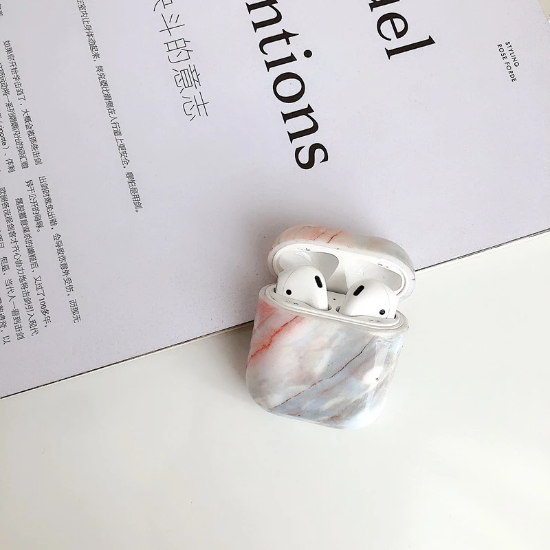Чехол для Apple Airpods чехол мраморный милый чехол для Apple Airpods 2 1 чехол Аксессуары для наушников коробка для наушников