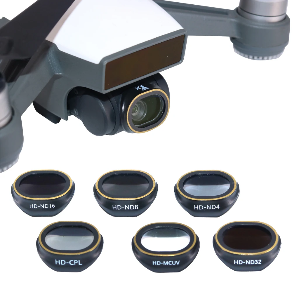 Фильтр для объектива UV CPL ND4 ND8 ND16 ND32 DJI Spark Drone камера нейтральная плотность