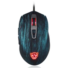 V60 RGB игровая компьютерная мышь с подсветкой Проводная 5000 dpi Эргономичный дизайн светящаяся оптическая игровая мышь для ПК ноутбука